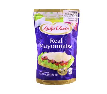 Ladys Choice Mayonnaise 220Ml Doy Pack Of 12